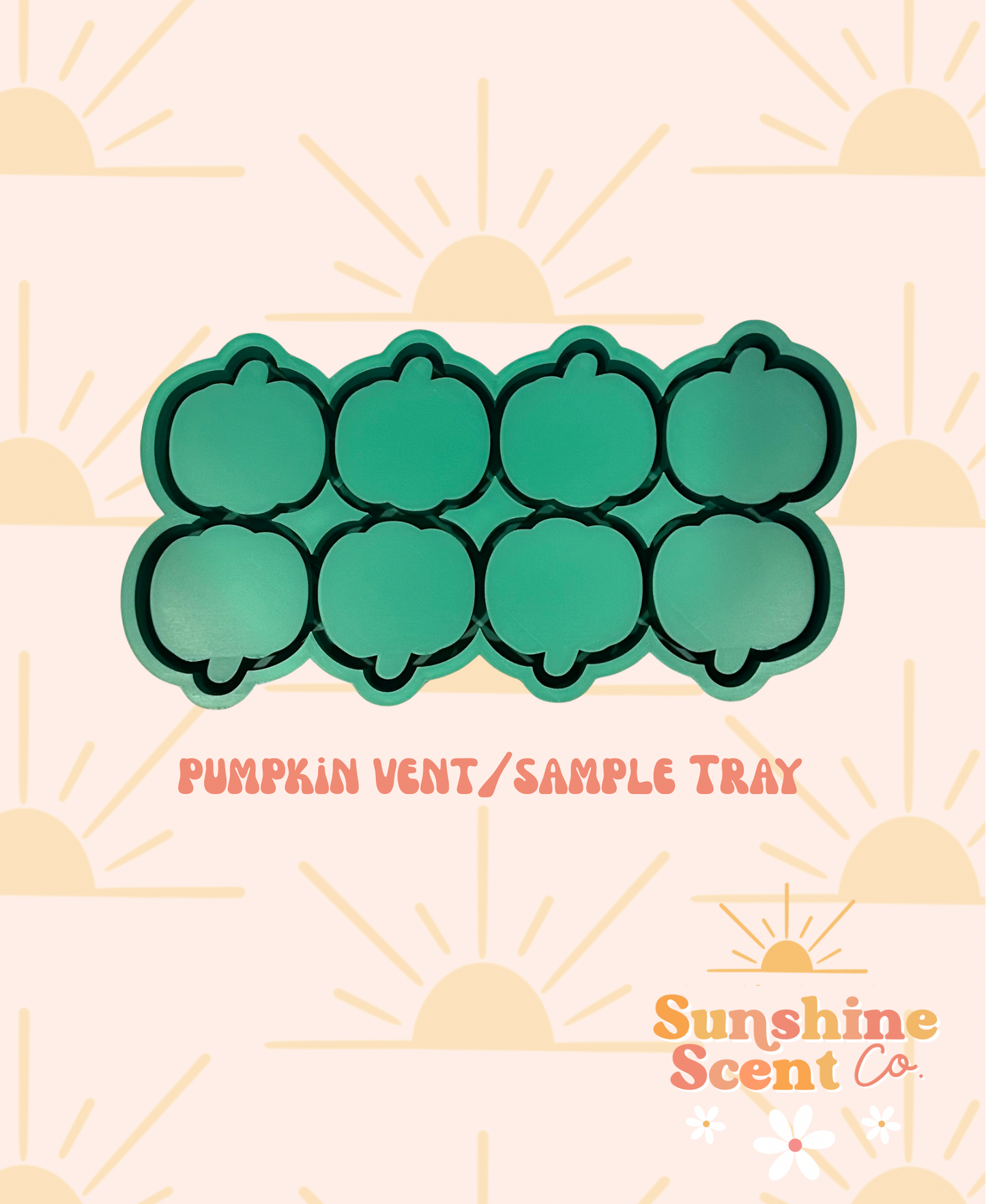 Pumpkin Vent/Sample Tray Silicone Freshie Mold