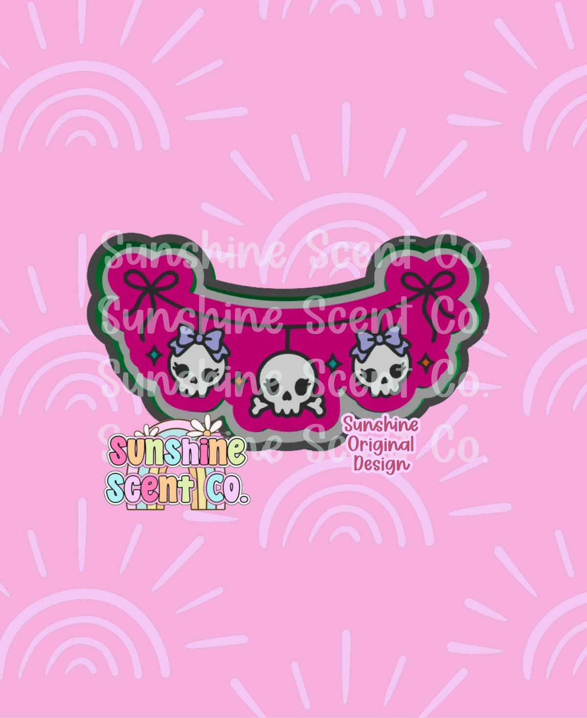 Skull Garland Freshie Mold