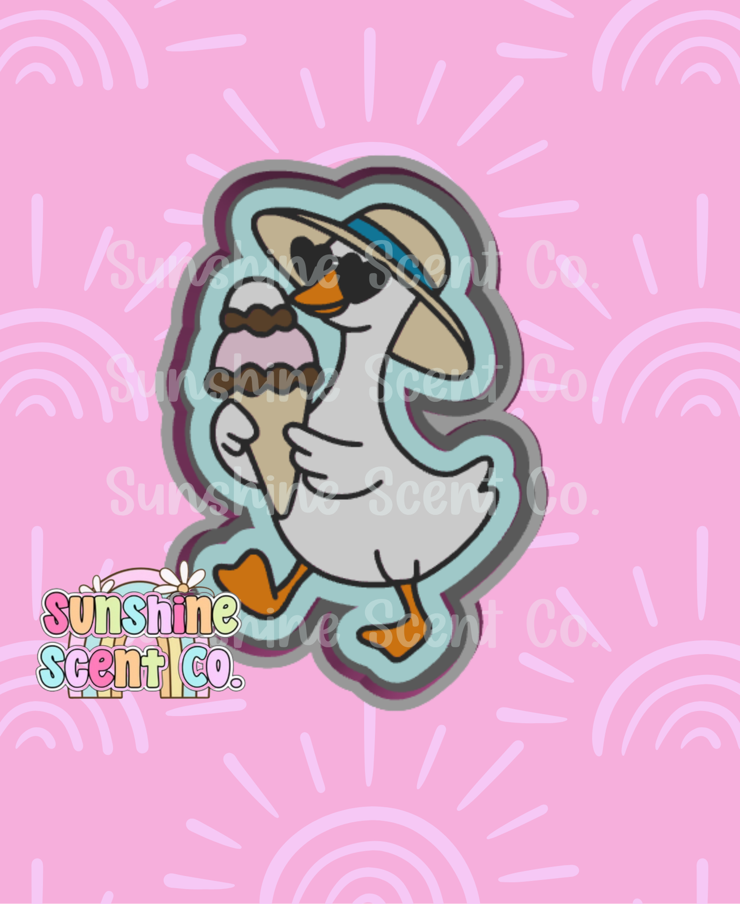 Summer Goose with ICE CREAM Freshie Mold