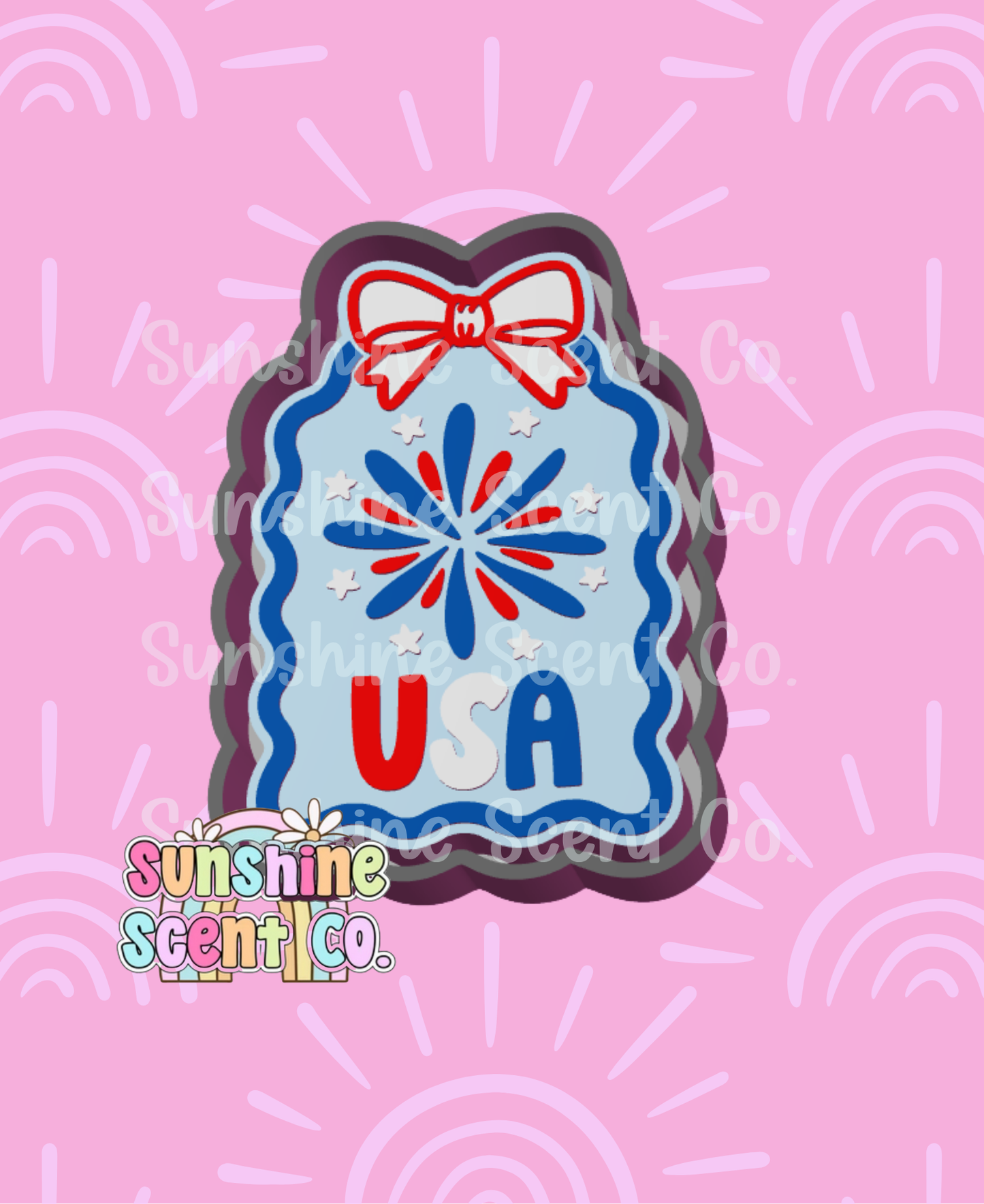 USA Bow Frame Freshie Mold