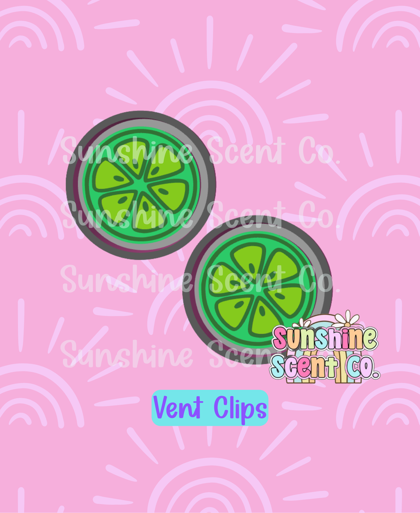Citrus Vent Clip Freshie Molds- Set of 2