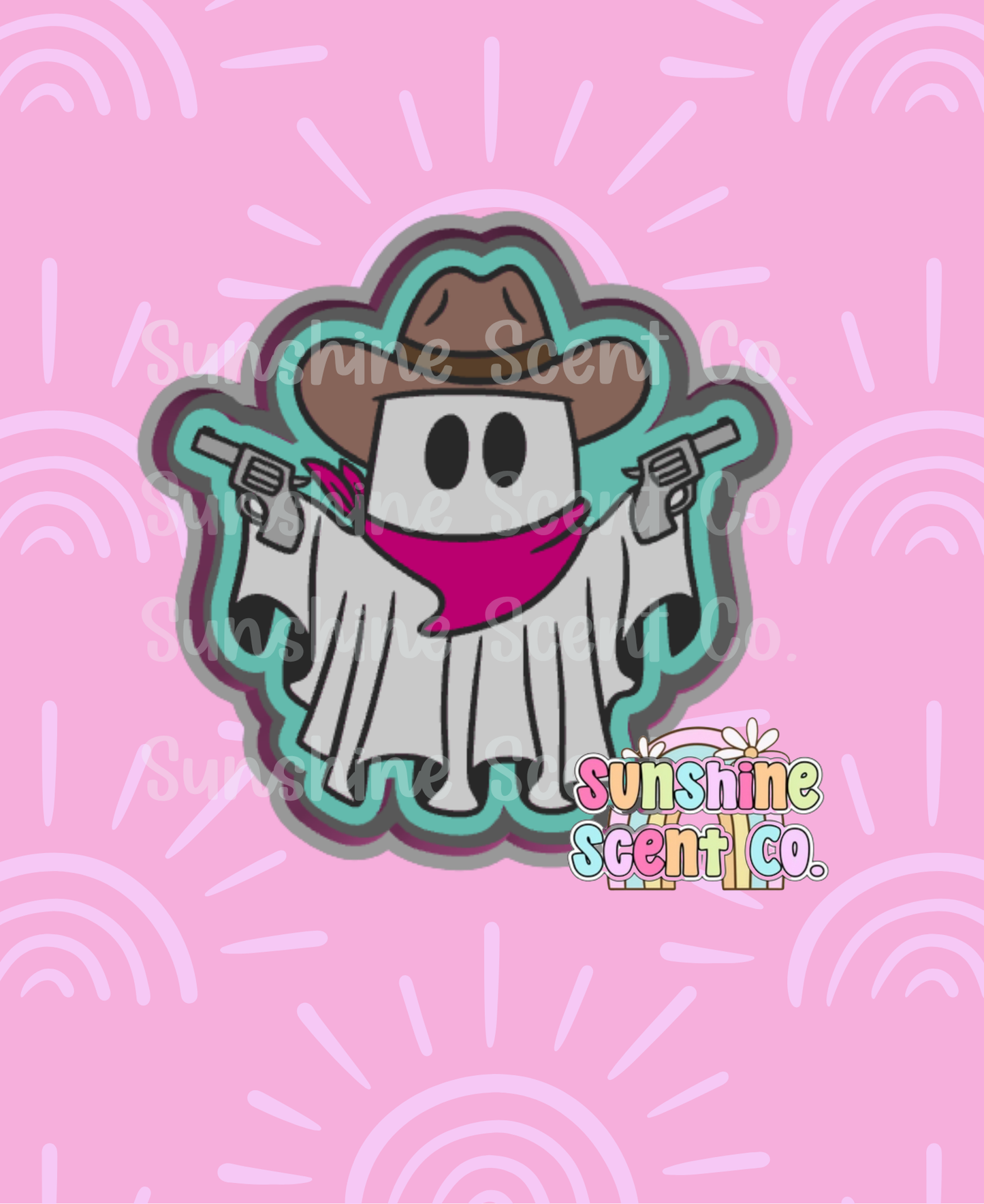Cowboy Ghost Version 2 Freshie Mold