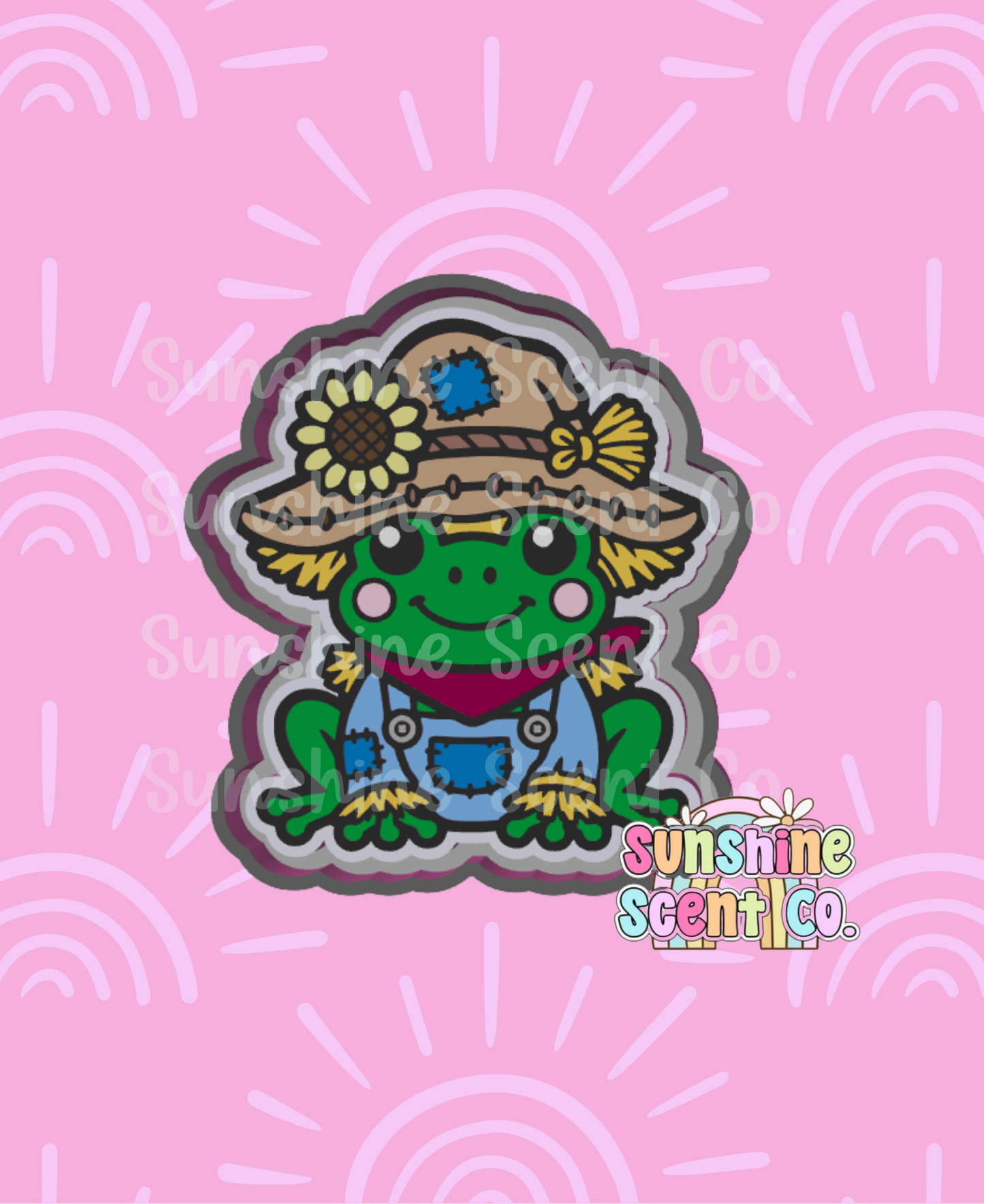 Frog Scarecrow Freshie Mold