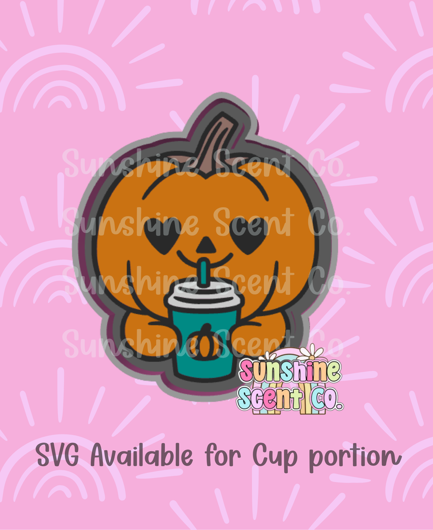 Pumpkin Spice Boy with Coffee Cup Freshie Mold