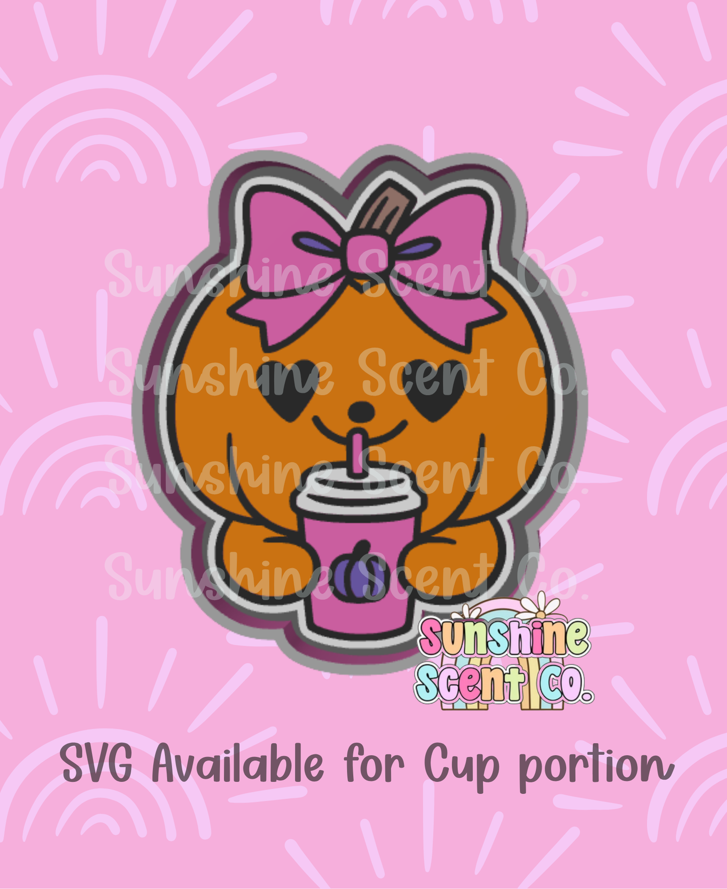 Pumpkin Spice Girl with Coffee Cup Freshie Mold