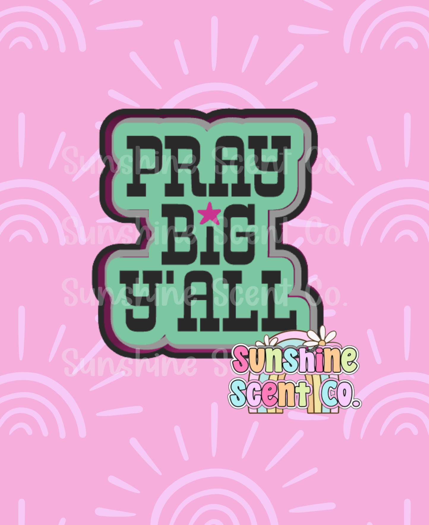 Pray Big Y'all Freshie Mold