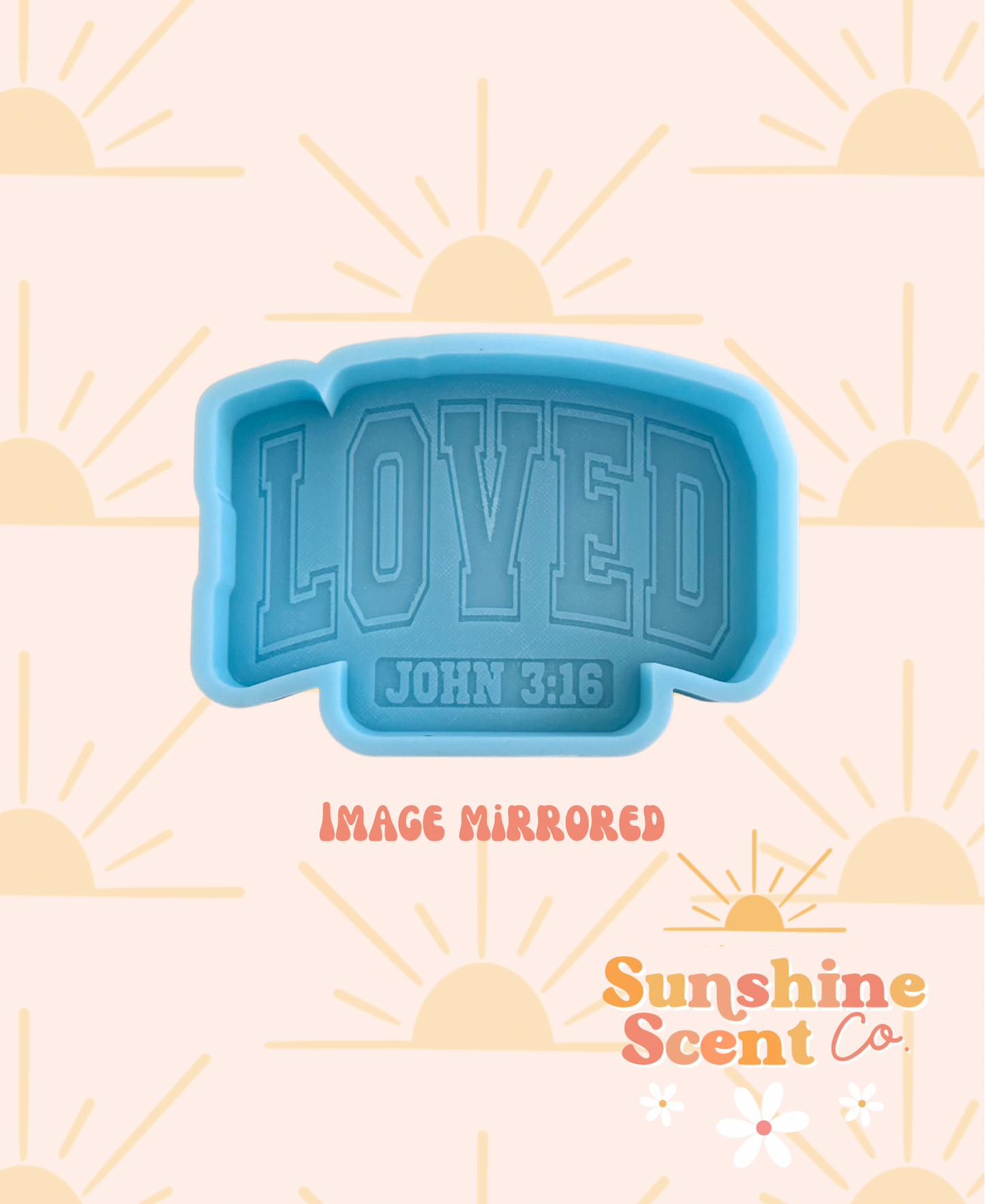 LOVED JOHN 3:16 (Plain) Silicone Freshie Mold