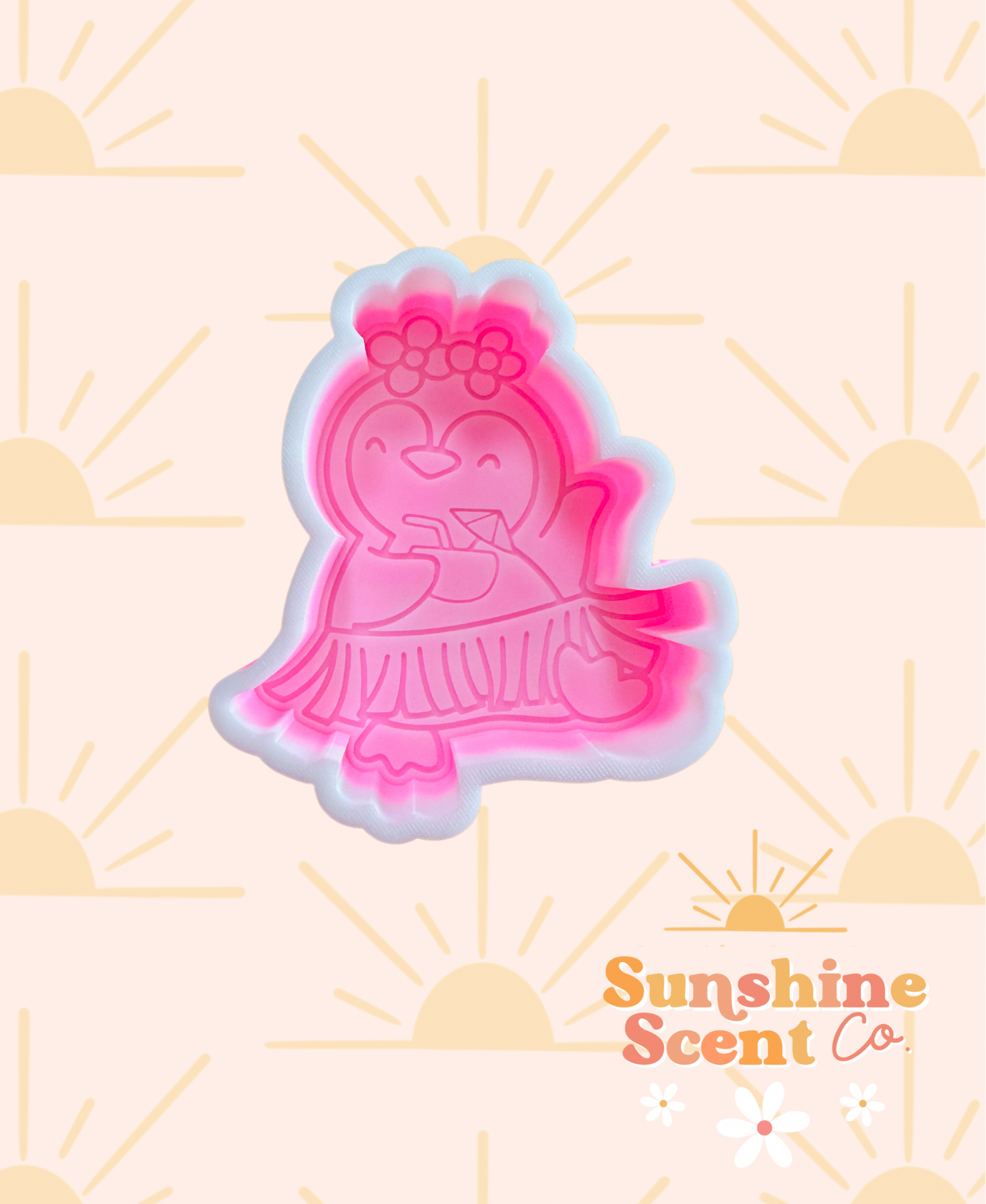 Summer Penguin Silicone Freshie Mold