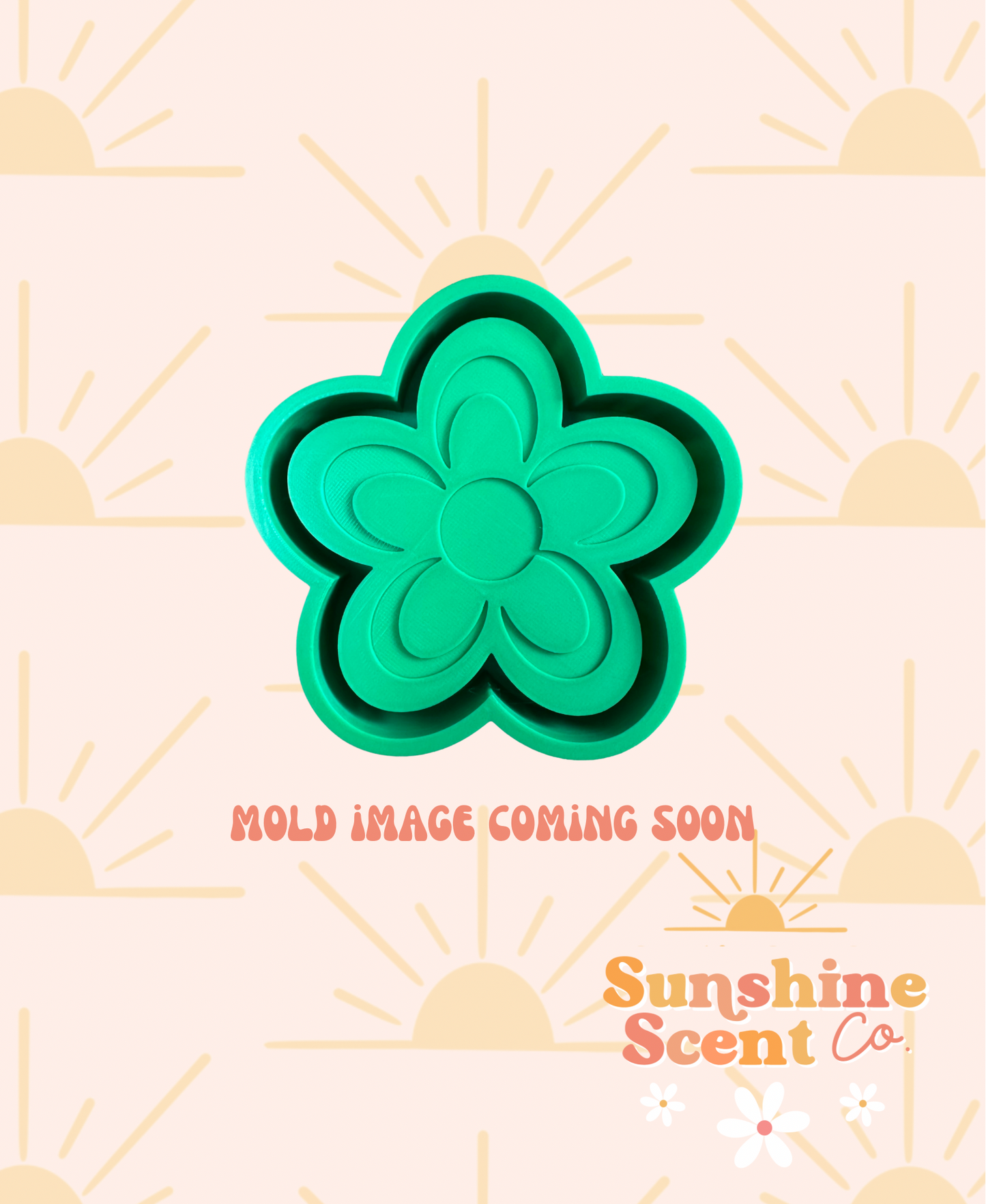 Groovy Flower Silicone Freshie Mold