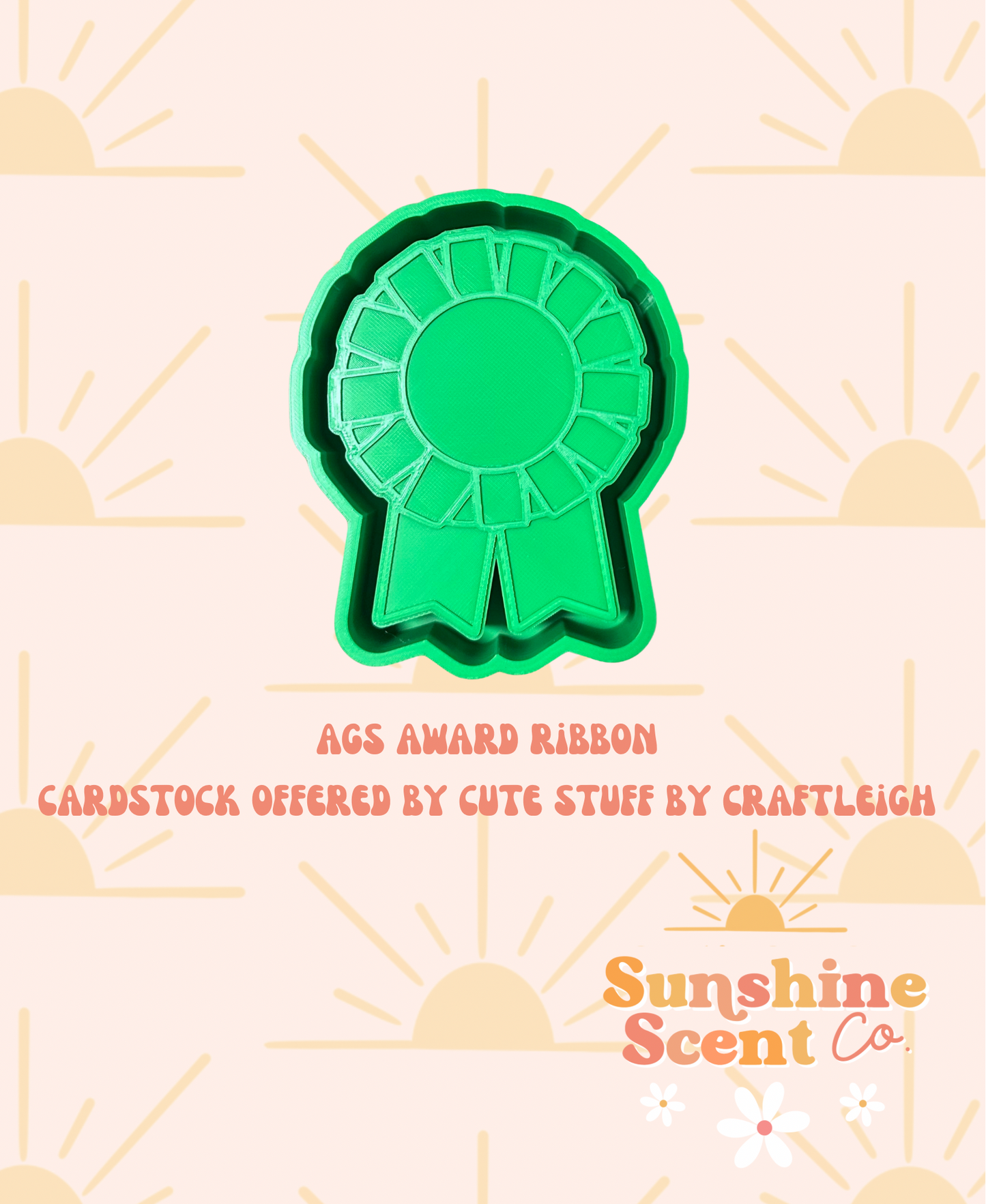 AGS Award Ribbon Silicone Freshie Mold