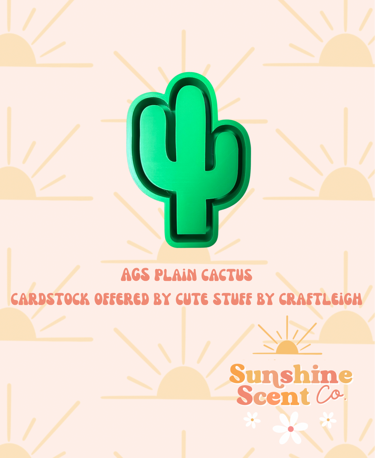 AGS Plain Cactus Silicone Freshie Mold