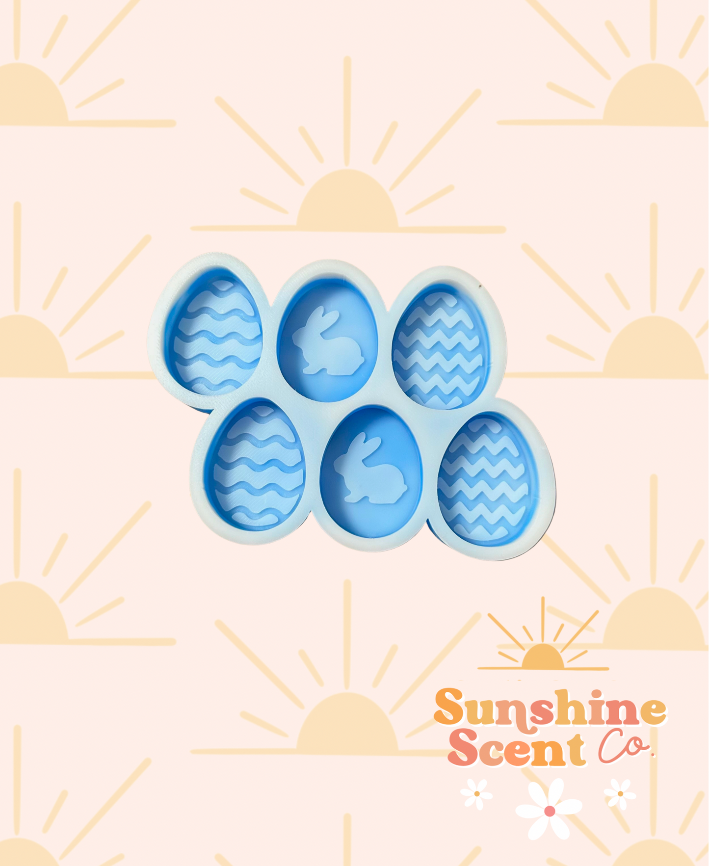 Easter Egg 6 Cavity Wax Melt Mold