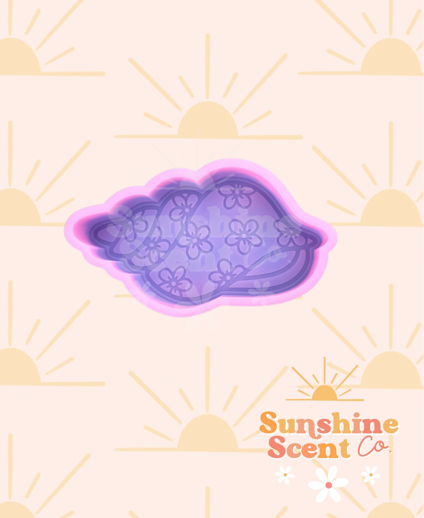 Floral Seashell Silicone Freshie Mold