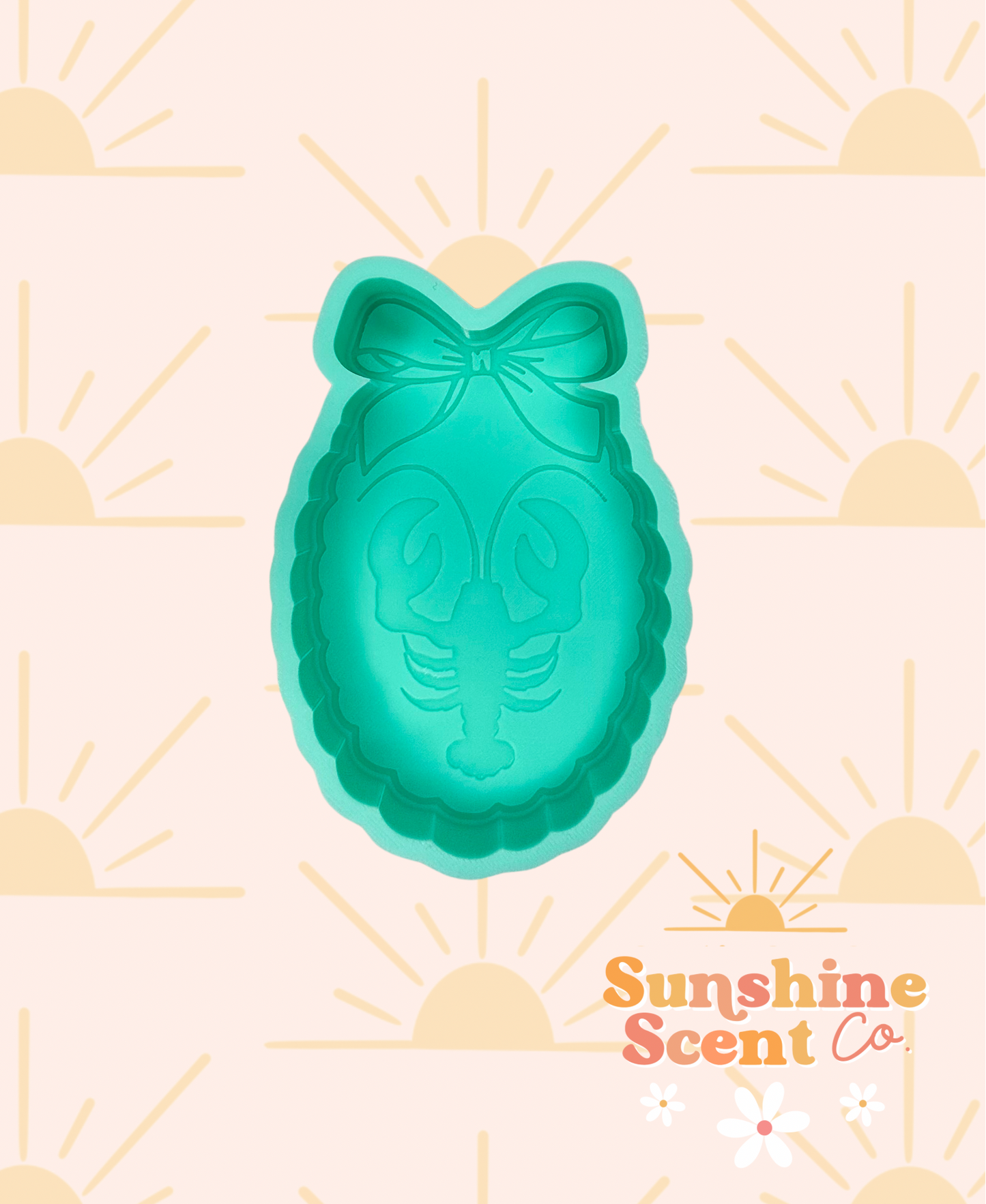Coquette Bow Lobster Silicone Freshie Mold