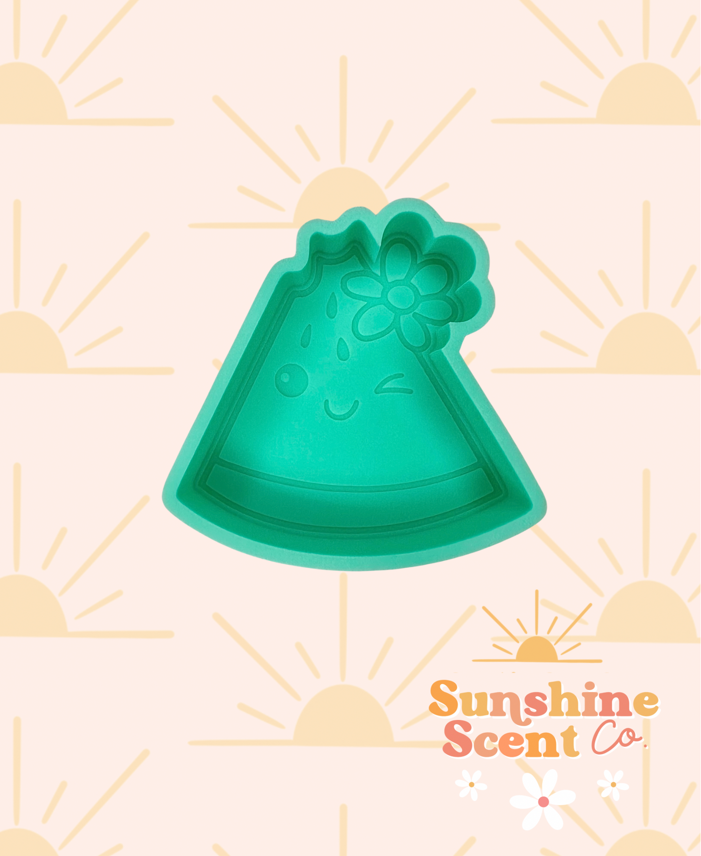 Winking Watermelon Silicone Freshie Mold