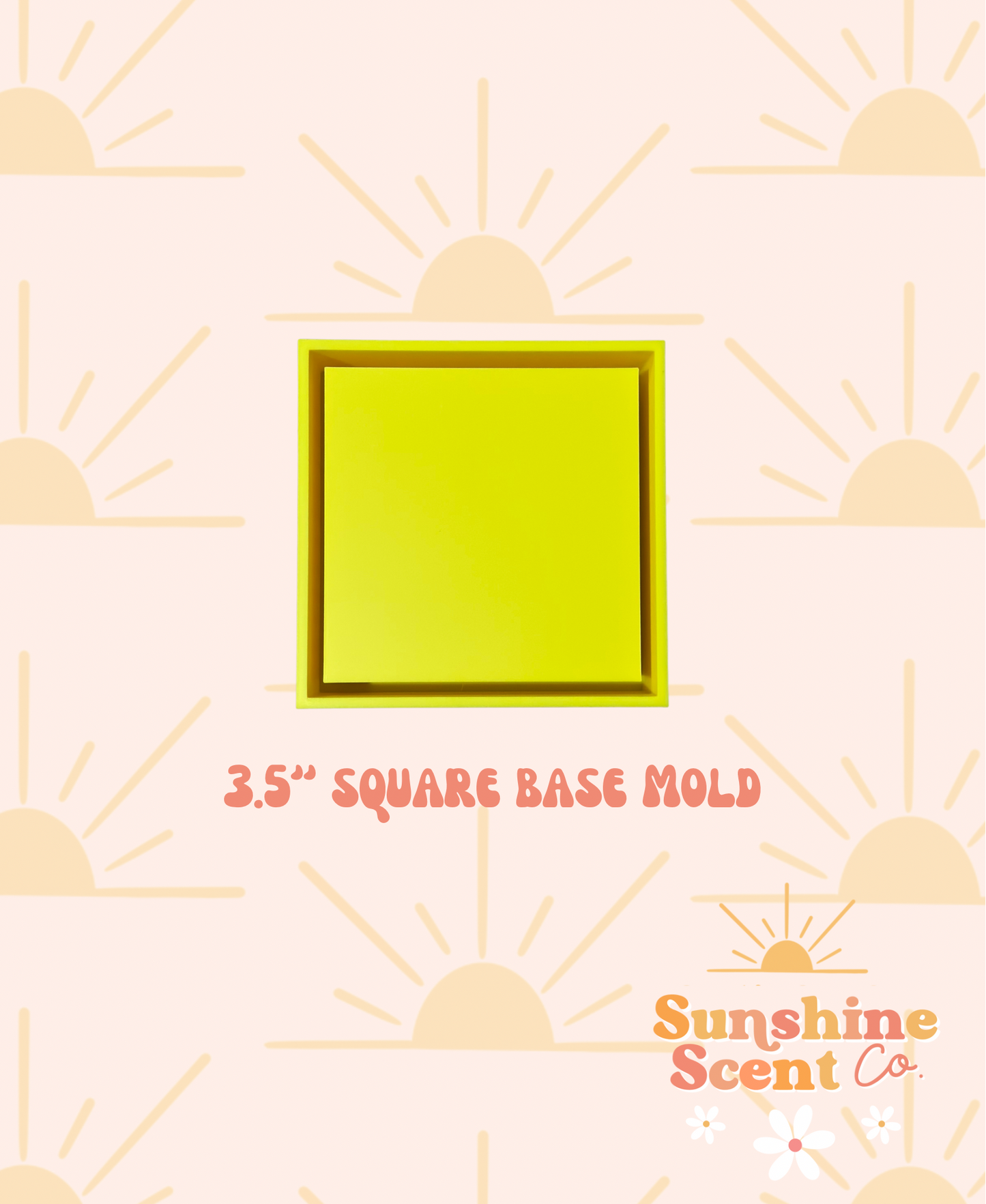 3.5" Square BASE Freshie Mold