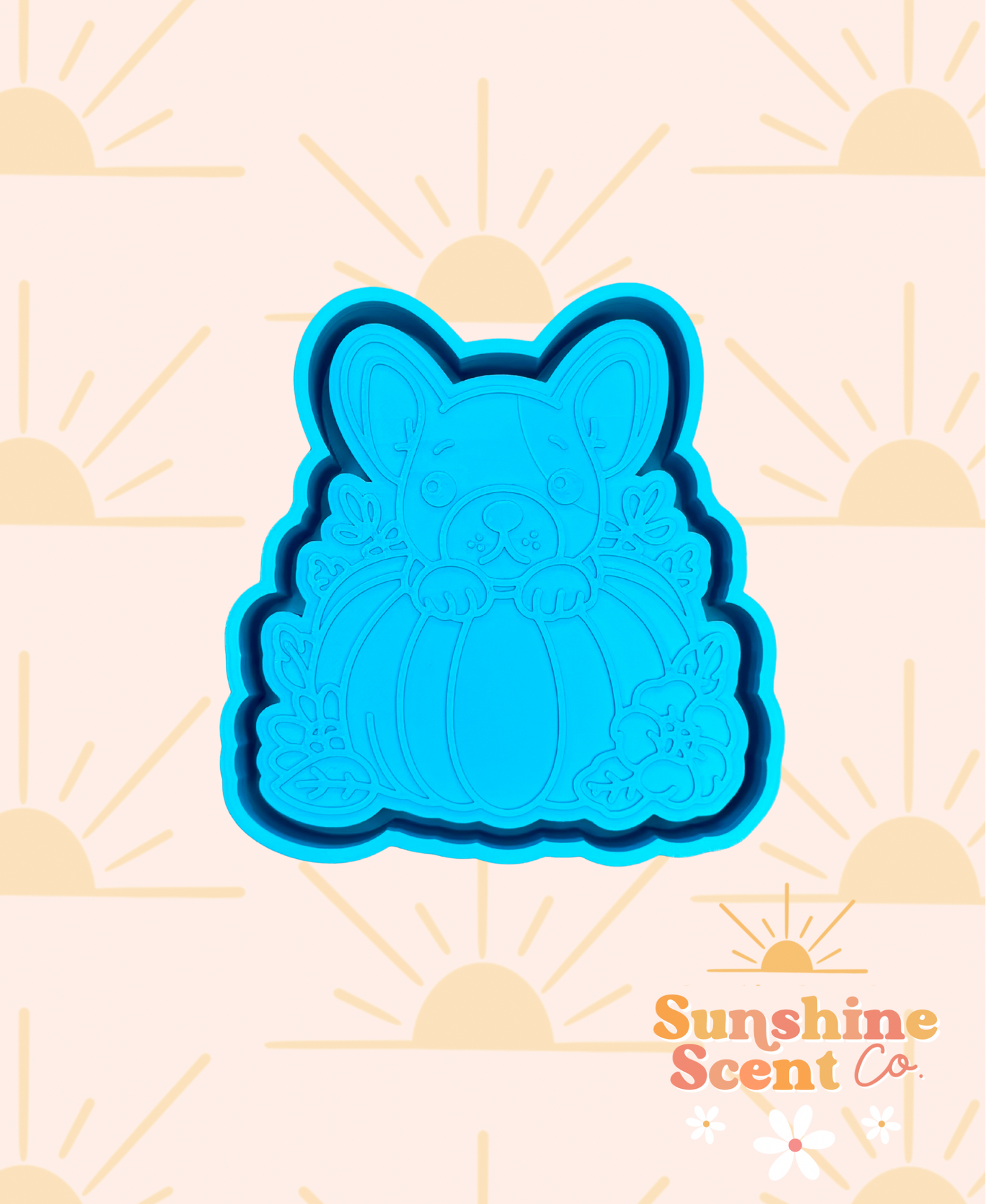 Frenchie Dog in Pumpkin Freshie Mold
