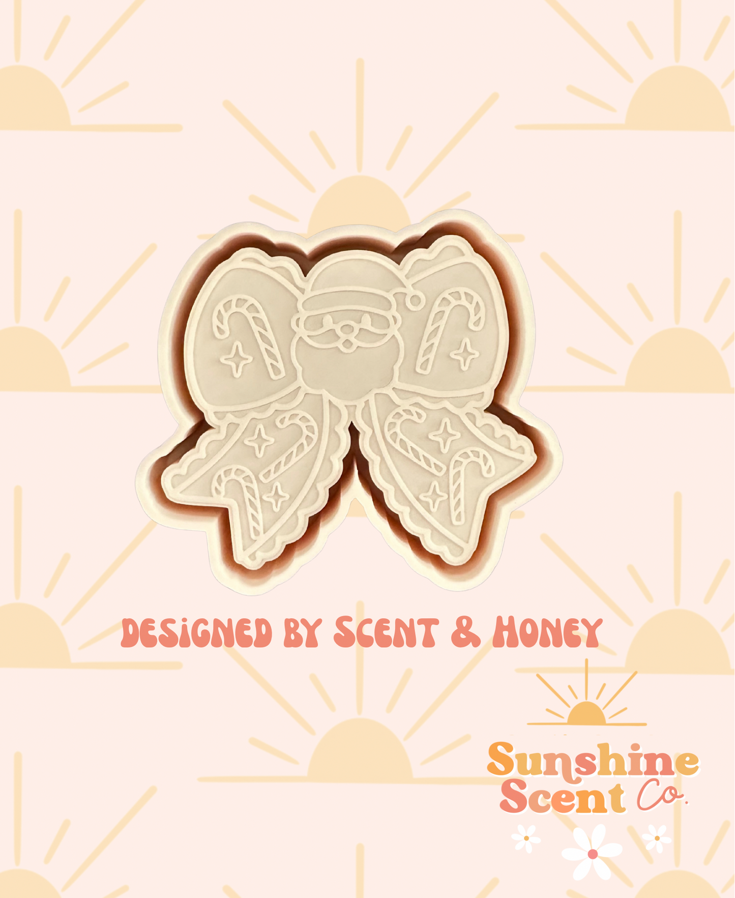 Santa Bow Freshie Mold