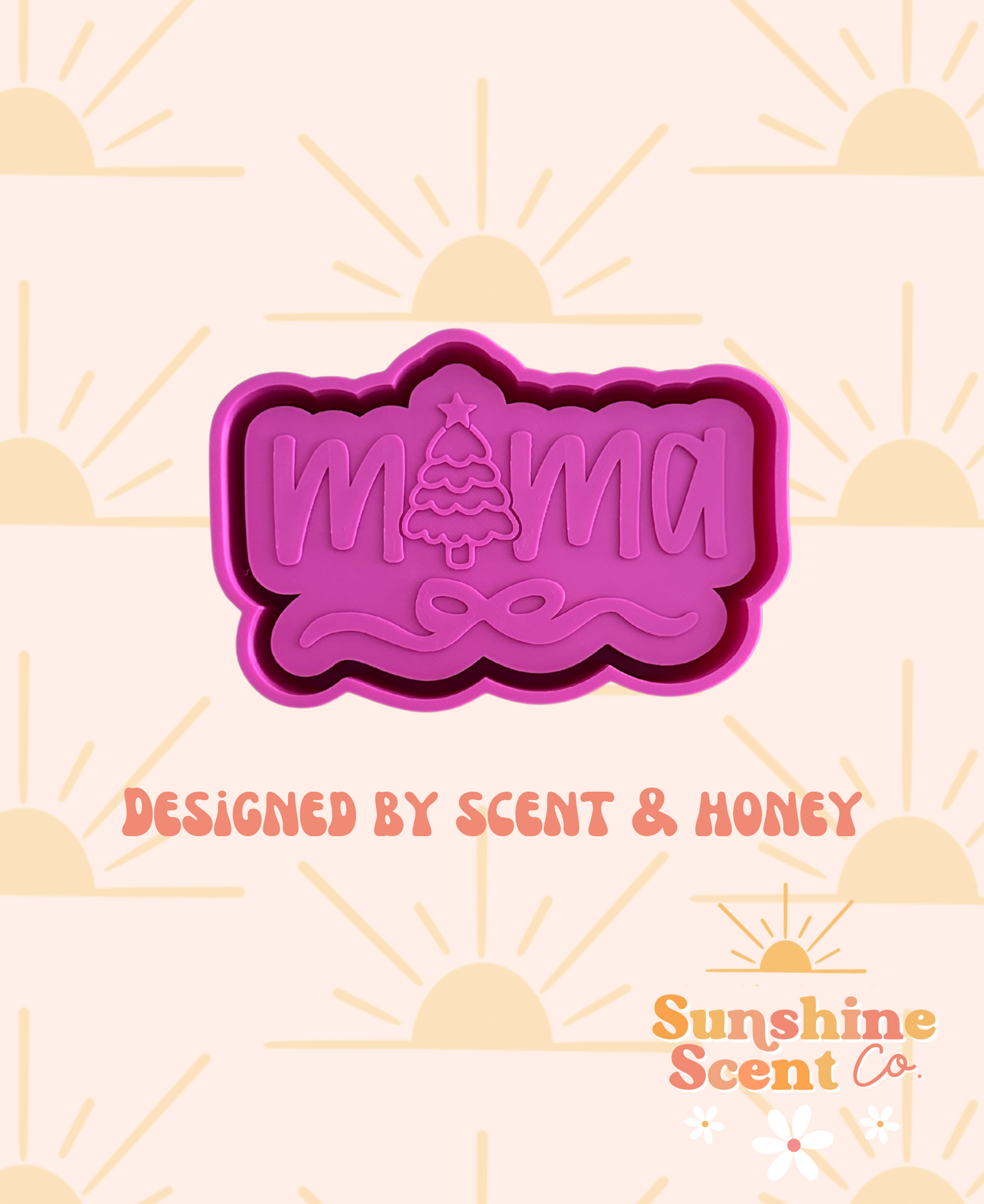 Christmas Mama with bow Freshie Mold