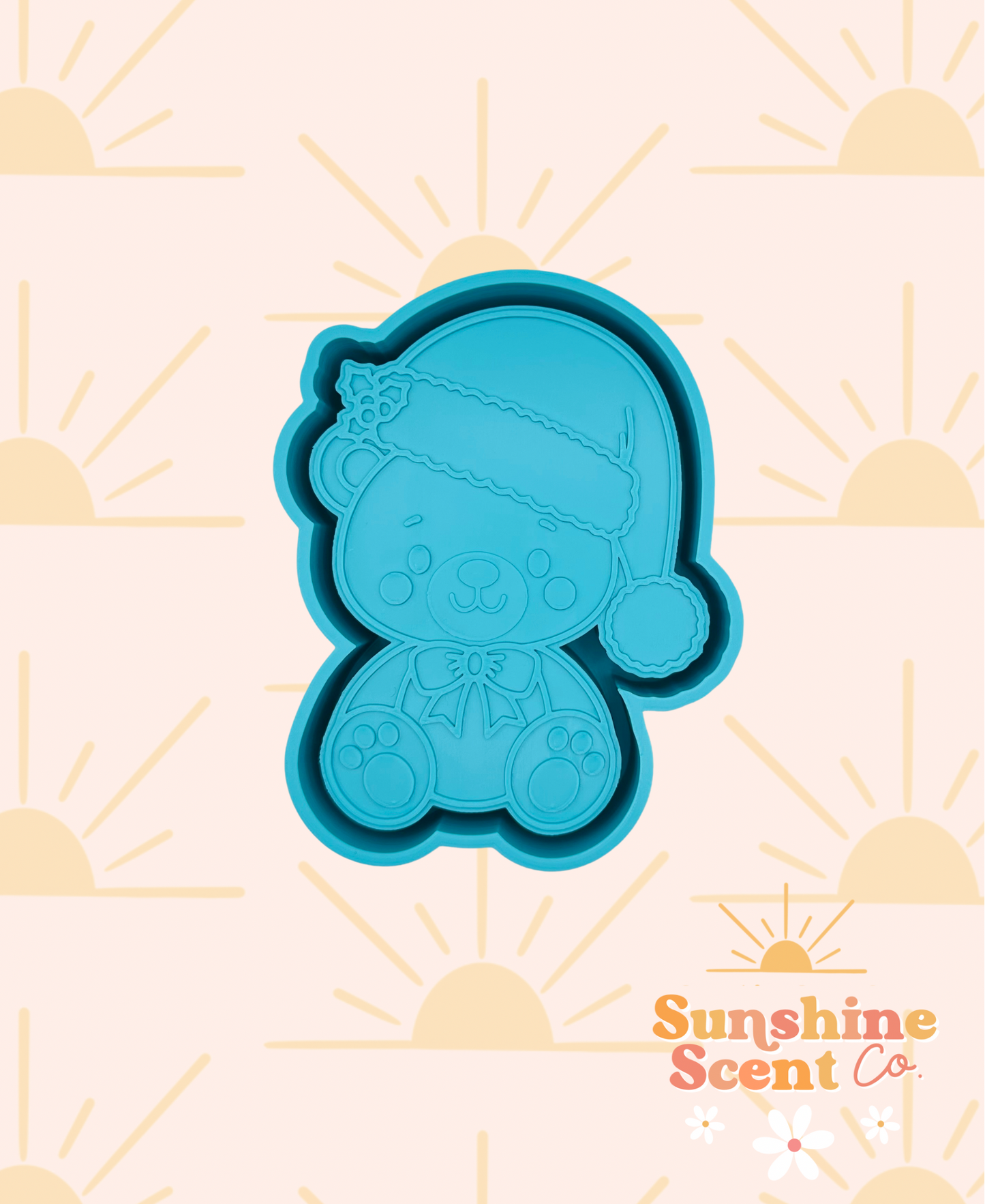 Christmas Teddy Bear Freshie Mold