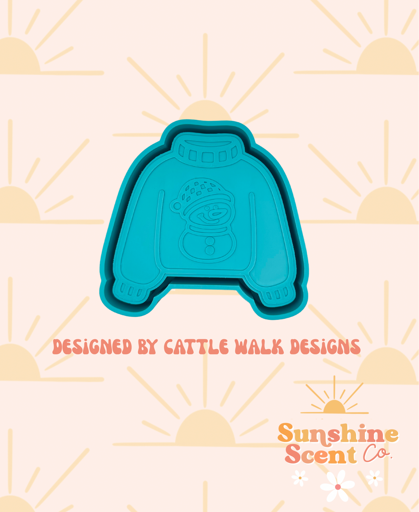 Snowman Sweater Freshie Mold