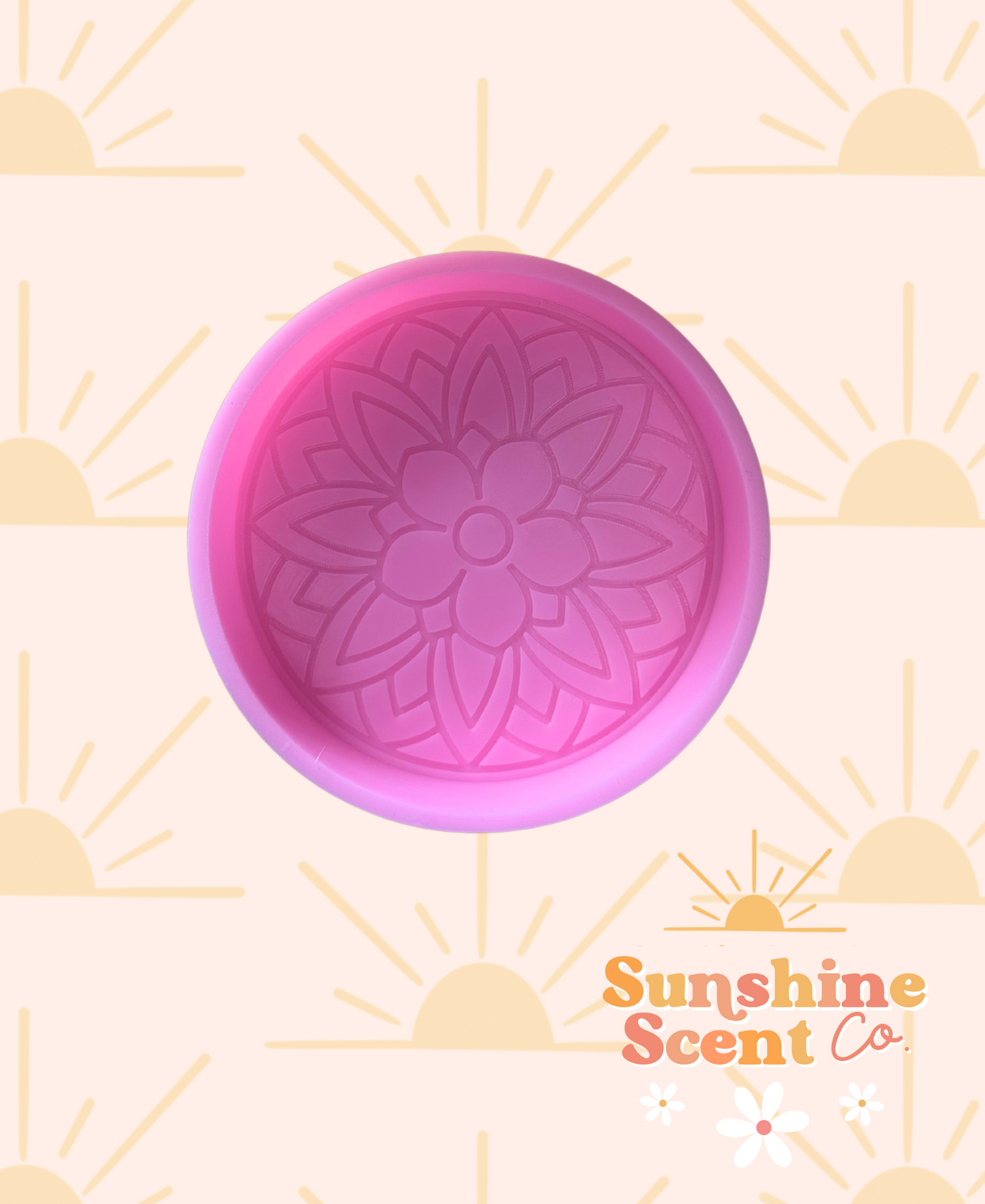 Flower Mandala Silicone Freshie Mold