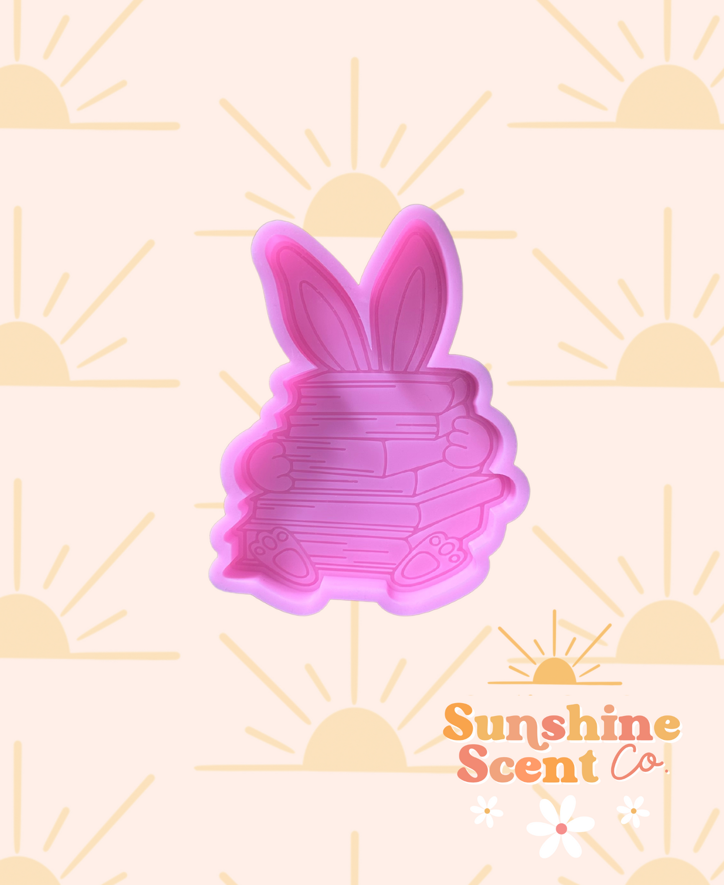 Easter Bunny Bookstack Silicone Freshie Mold