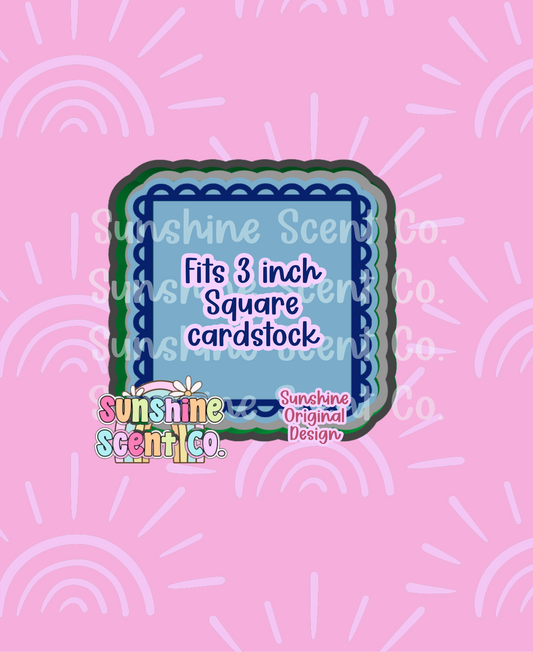 Lace Border Square Freshie Mold
