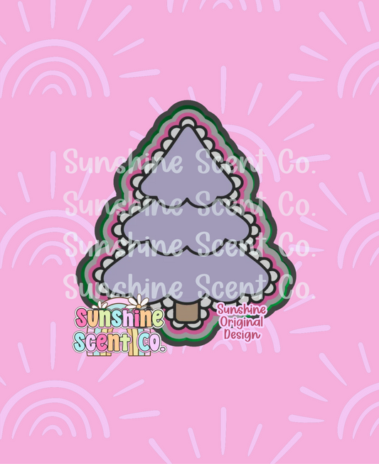 Lace Christmas Tree Freshie Mold
