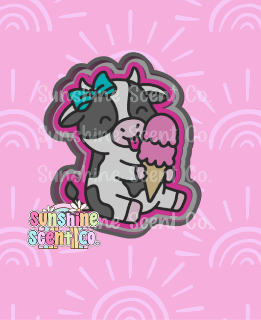 Cutie Ice Cream Cow Freshie Mold