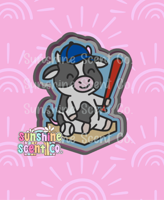 Cutie BASEBALL Cow Freshie Mold