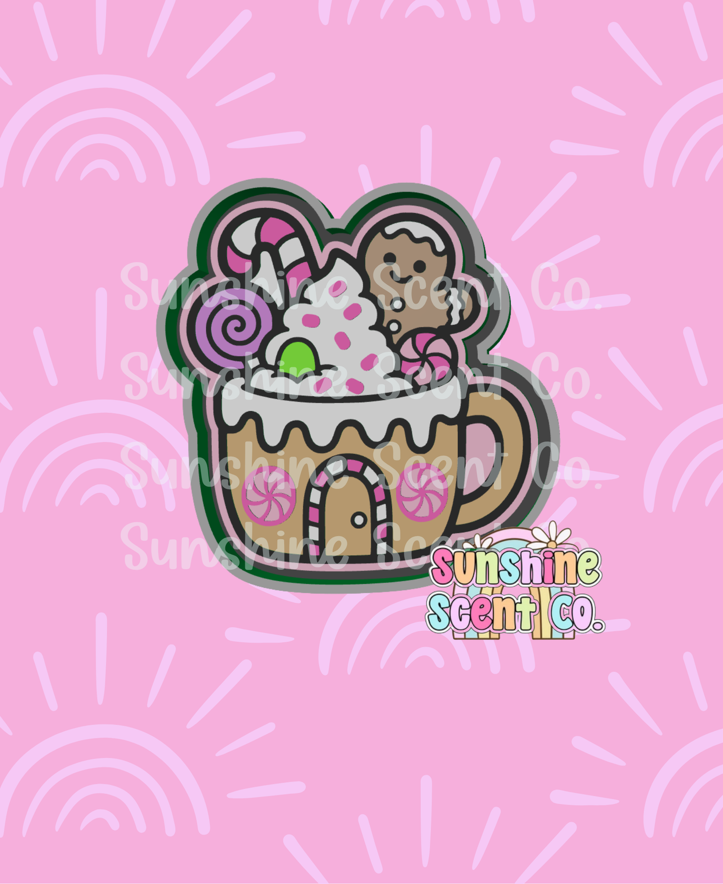 Gingerbread HOUSE mug Freshie Mold