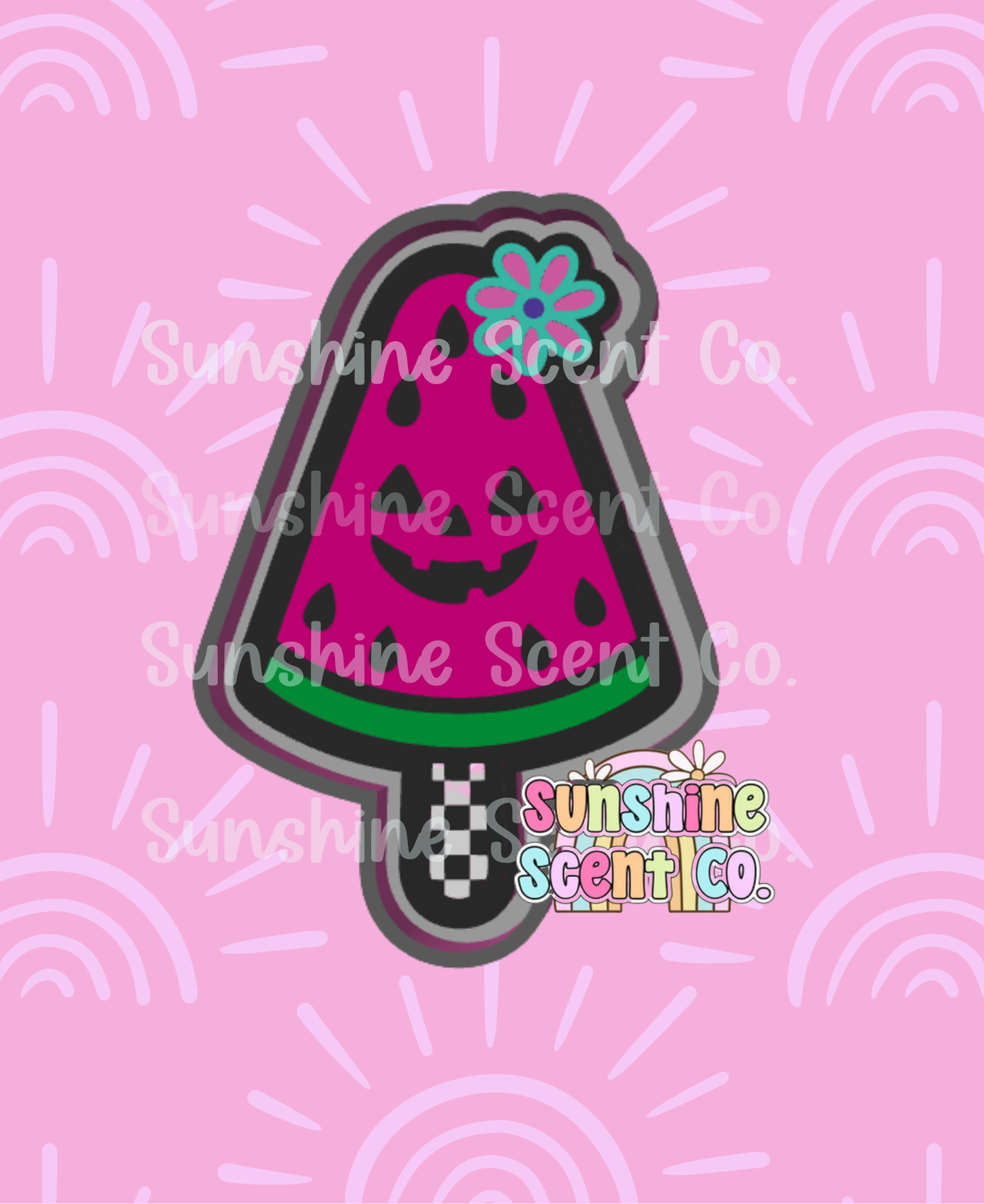 Spooky Watermelon Popsicle Freshie Mold