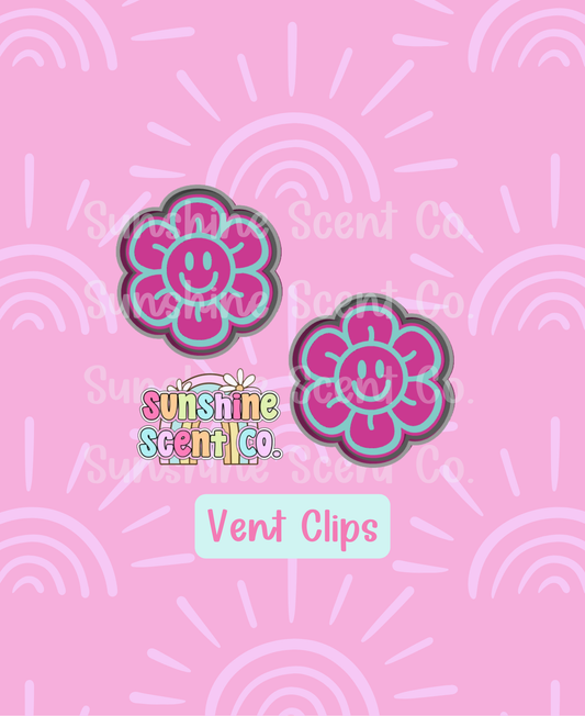 Happy Flower Vent Freshie Molds- Set of 2