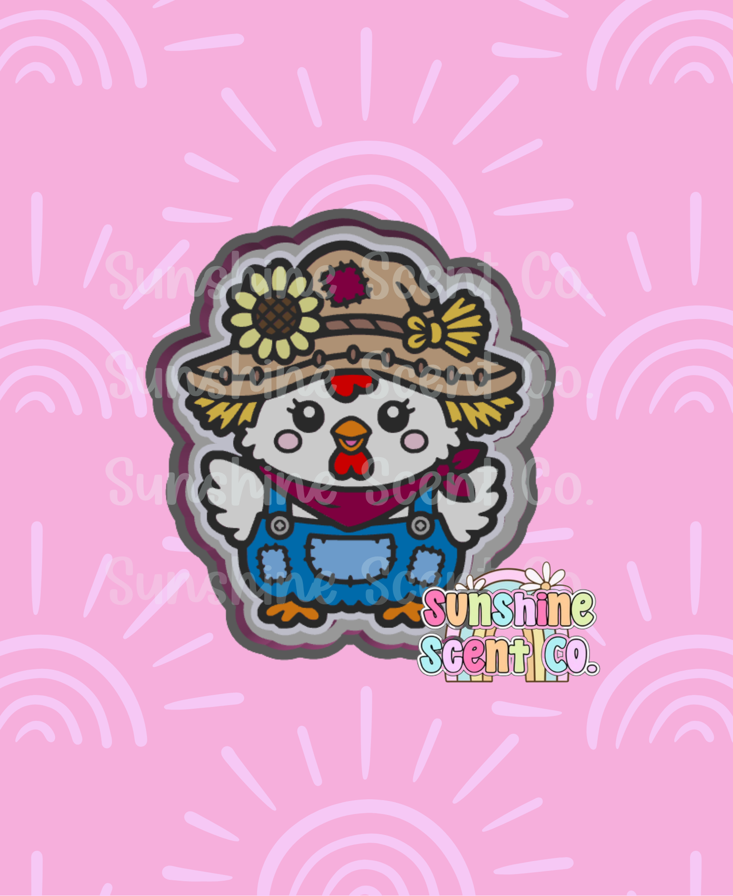 Chicken Scarecrow Freshie Mold