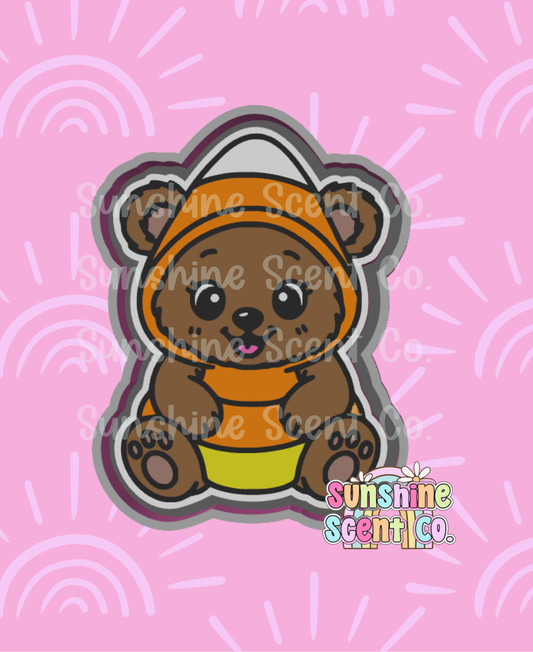 Candy Corn Bear Freshie Mold