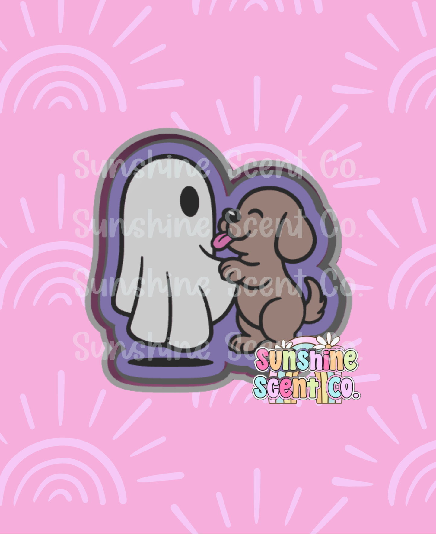Dog and Ghostie Freshie Mold