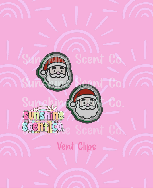 Santa Vent Clip Freshie Molds- Set of 2