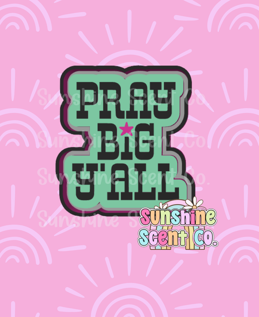 Pray Big Y'all Freshie Mold