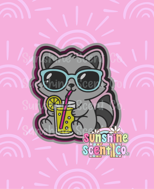Raccoon with Lemonade Freshie Mold