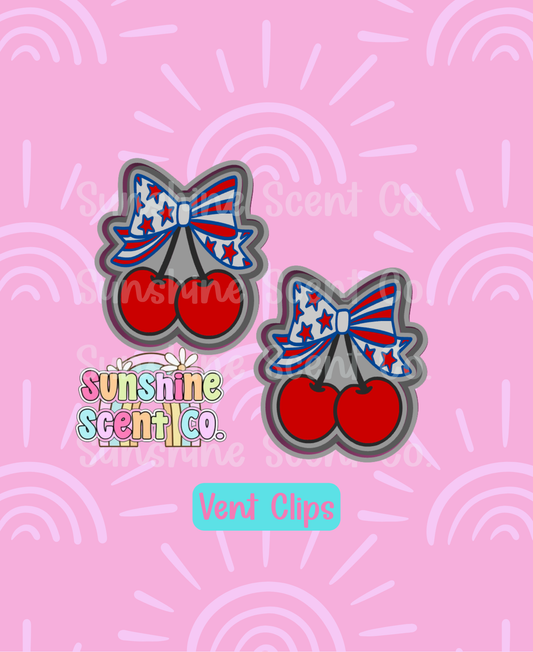 Patriotic Cherries Vent Mold- Set of 2