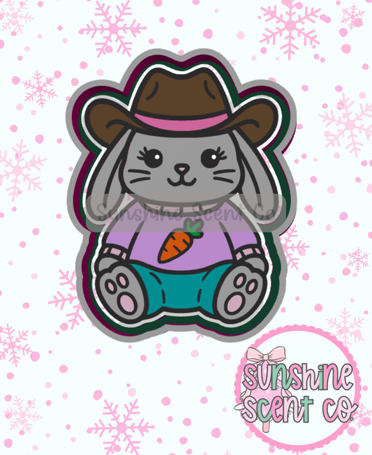 Cowboy Bunny Freshie Mold