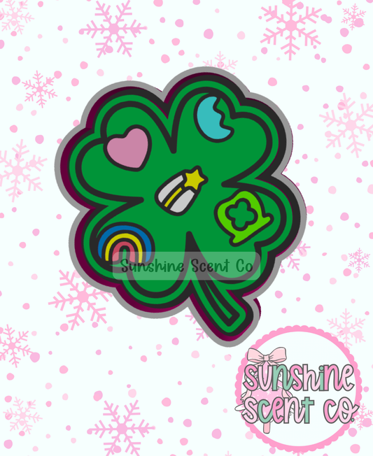 Lucky Marshmallow Clover Freshie Mold