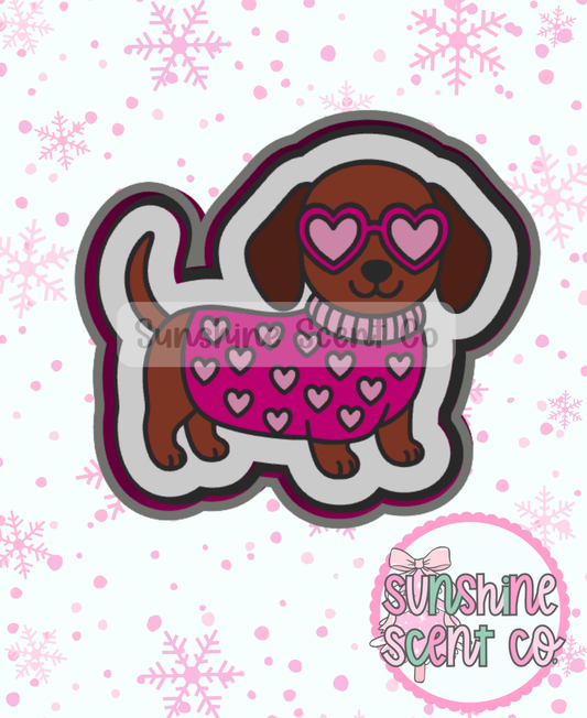 Valentine's Dachshund Freshie Mold