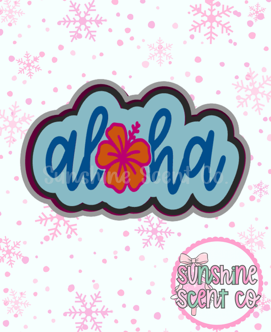 Aloha with Hibiscus Freshie Mold