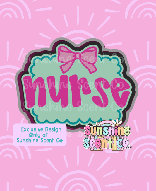 Nurse Bow Frame Freshie Mold