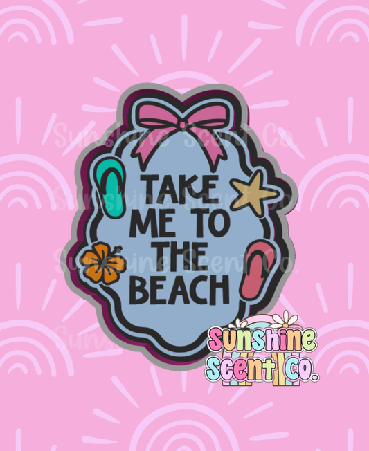Take Me To the Beach Frame Freshie Mold