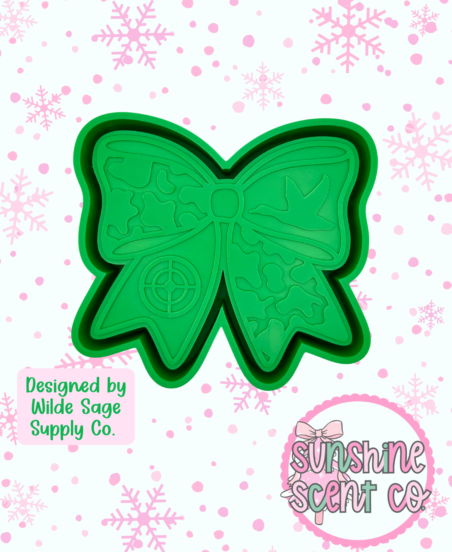 Camo Duck Bow Freshie Mold