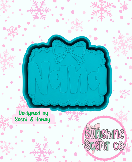 Nana Bow Frame Freshie Mold