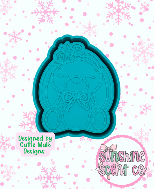 Flower Crown Bunny Sweater Freshie Mold